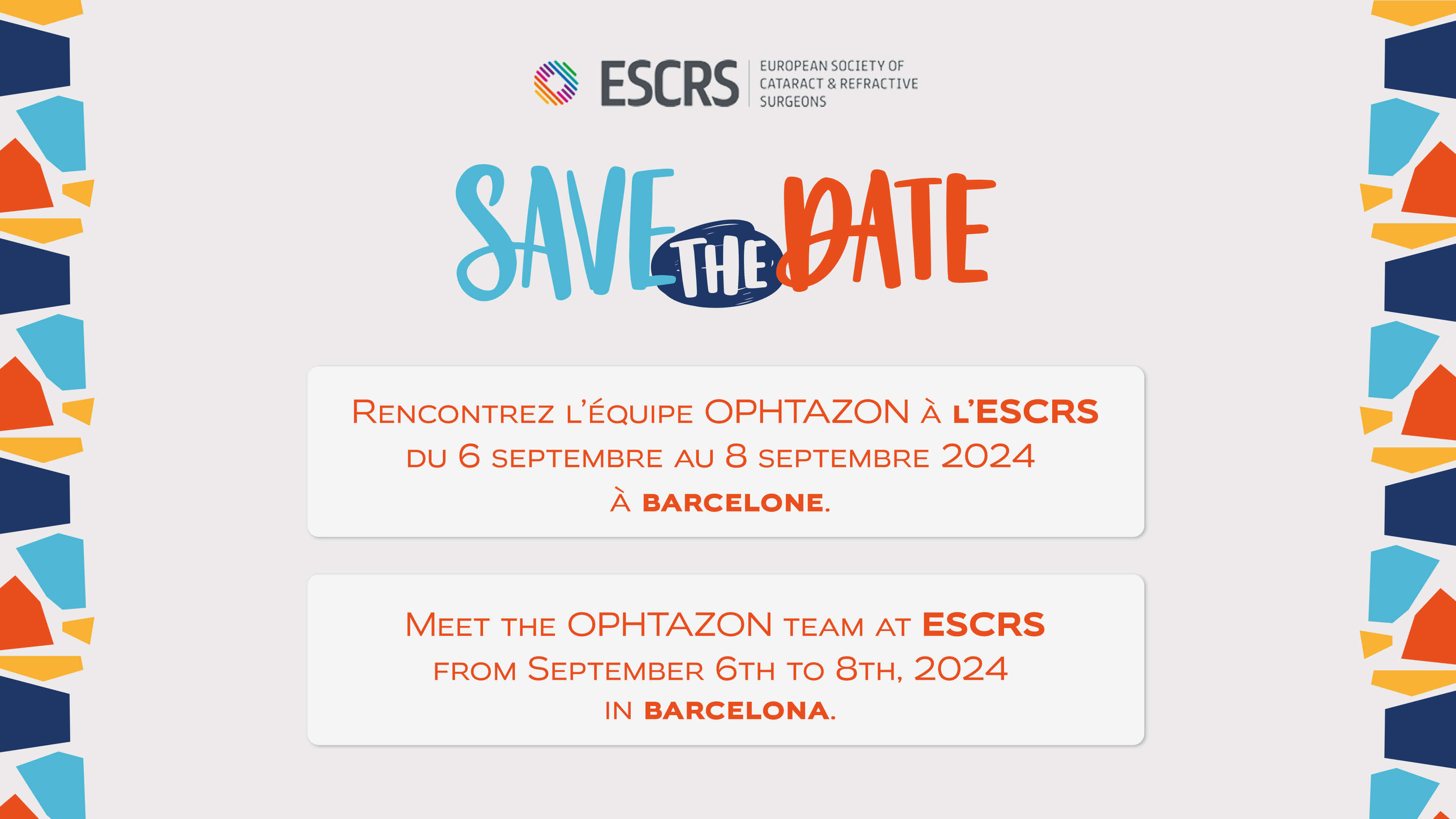 Save the date ESCRS 2024